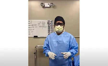 Dr. Mabourakh describing tummy tuck and fat transfer surgery