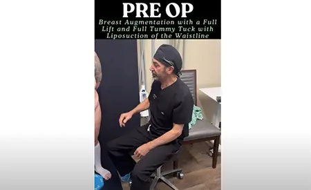 Dr. Mabourakh describing full tummy tuck with breast augmentation and breast lift